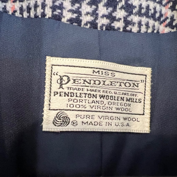 Vintage Pendleton Blazer Womens 10 Plaid Wool Smith College Tartan Made in USA - Picture 4 of 16